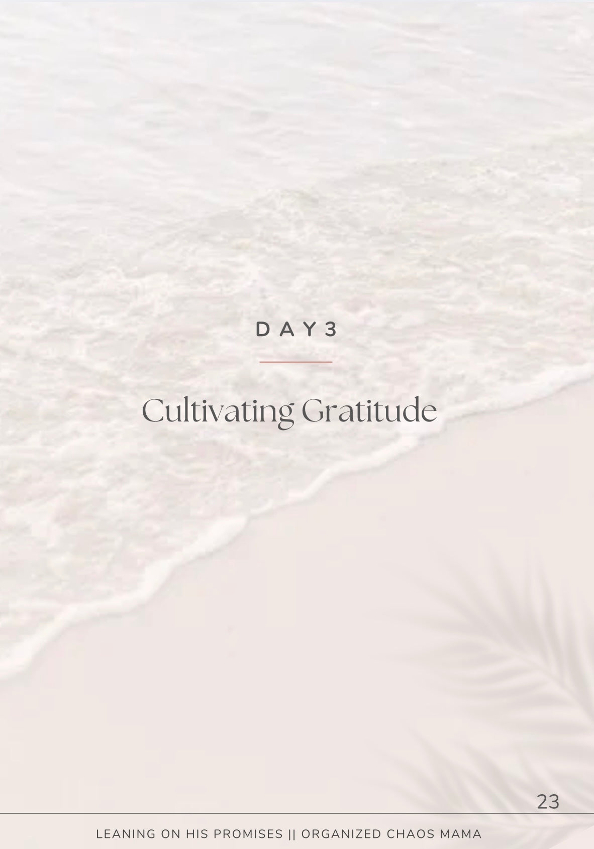Leaning on His Promises 5 Day Workbook - EBOOK
