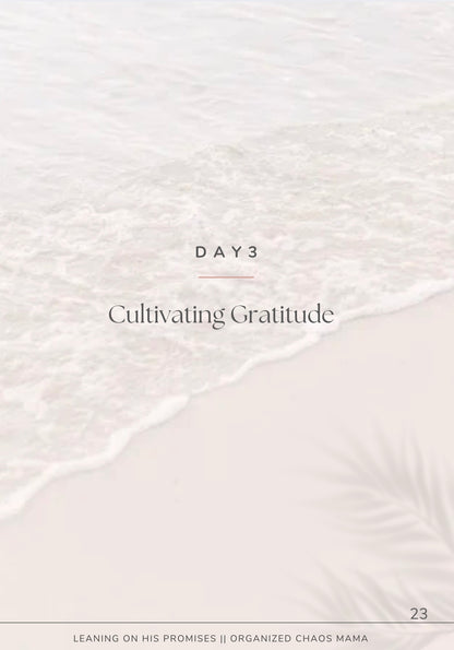 Leaning on His Promises 5 Day Workbook - EBOOK